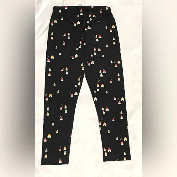 Sz 4-5 yrs Zara black pants with houses - Picture 2 of 3